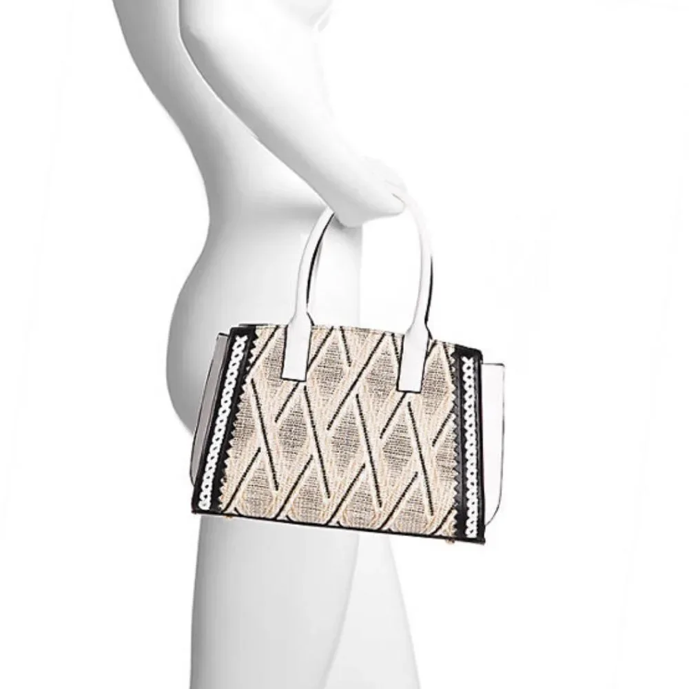 NWT - Raffia Satchel Handbag by Sondra Roberts